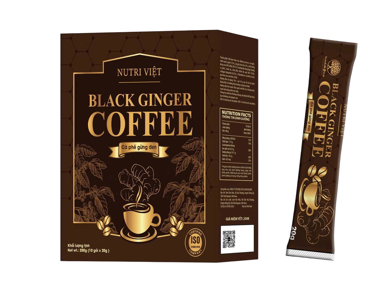 Nutri Việt Black Ginger Coffee